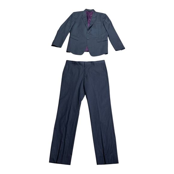 Paul Smith The Byard Charcoal Pinstripe Wool Suit 40 R - Picture 1 of 10